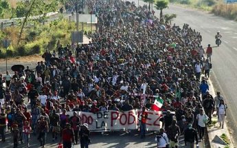 Caravana migrante en Chiapas. | Archivo
