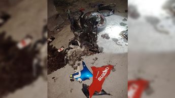 El choque fue captado en video por varios jóvenes que se encontraban observando la rodada de motociclistas. | Especial