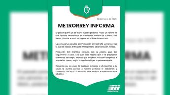 Metrorrey confirmo el ataque con aguja en línea 2 del metro.| Especial