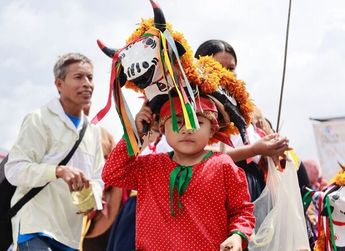 Niños participan en la Fiesta Grande de Atlixco / Andrés Lobato