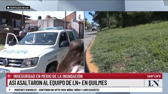 Transmisión de la cámara robada durante las inundacioens en Argentina.