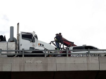 La autopista México-Puebla suele registrar accidentes que involucran al transporte de carga, por su alta afluencia / Cuartoscuro