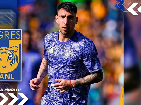 Fernando Gorriarán, uno de los nuevos 3 capitanes de Tigres con Guido Pizarro / @TigresOficial