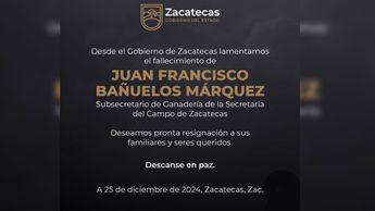 Gobierno de Zacatecas publica esquela por asesinato de subsecretario de Ganadería