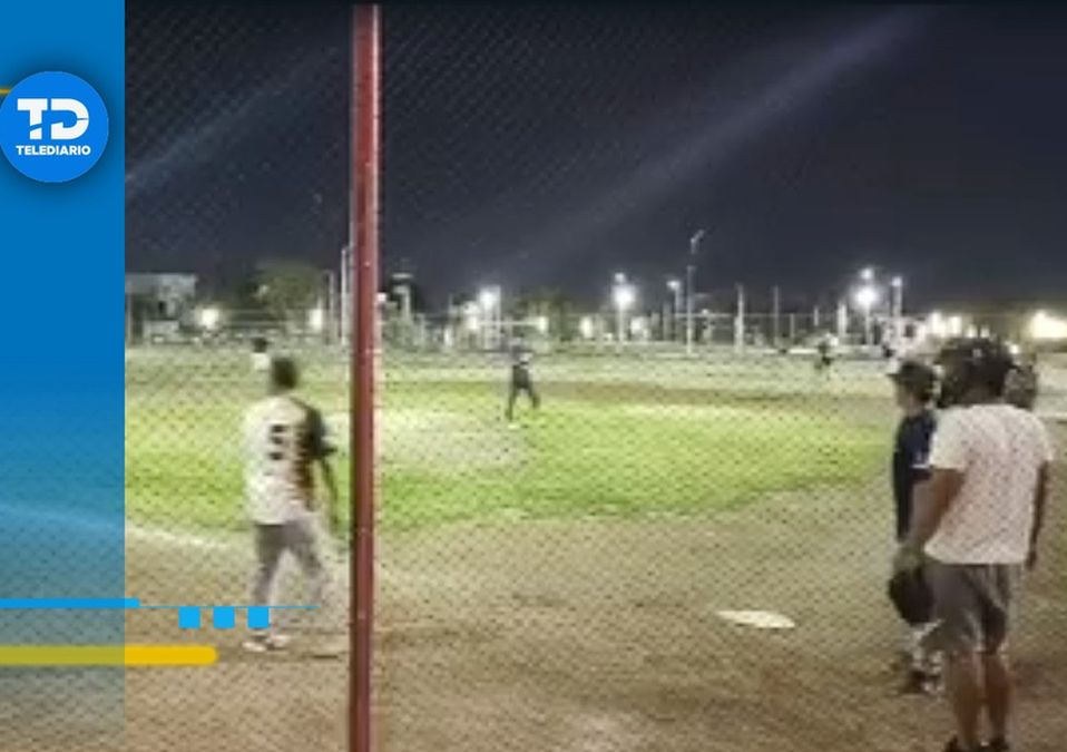 Captan balacera durante transmisión en vivo de partido de softbol en Guadalupe. | Especial
