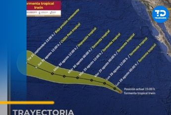 Tormenta tropical Irwin / Telediario.