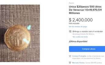 Monedas conmemorativas de Veracruz / Captura.
