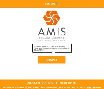 Página de registro de pólizas vigentes de la AMIS