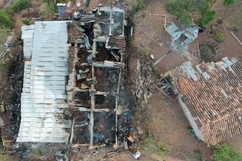 Casa incendiada en Tonaya, Jalisco / X @PCJalisco