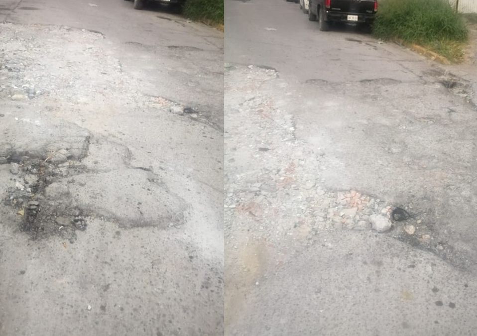 Carpeta asfáltica en pésimas condiciones, reportan vecinos de Guadalupe 