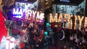 El hombre bailó el tema "Marry You" de Bruno Mars para proponerle matrimonio a su novia. | Especial