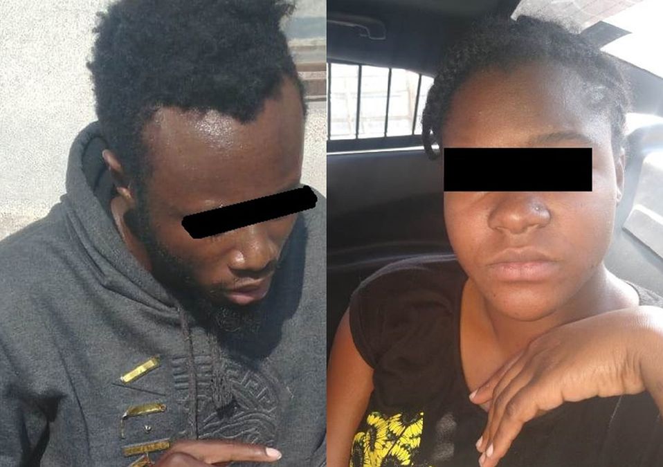 Pareja de origen haitiano detenidos / Cortesía