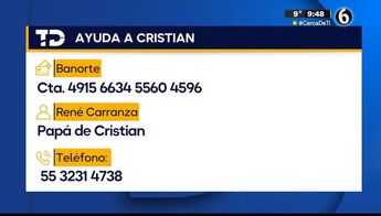 Datos bancarios para donaciones.