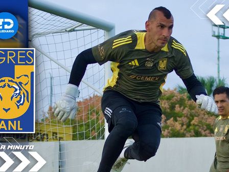 Nahuel Guzmán es uno de los elementos que se encuentra alistándose en el campamento con Tigres / @TigresOficial