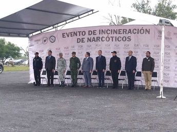 Autoridades se reunieron para un evento de incineración de narcóticos. | Sandra González