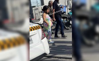 Captan a Lupita 'TikTok' llegar con su pareja al hospital. | Especial