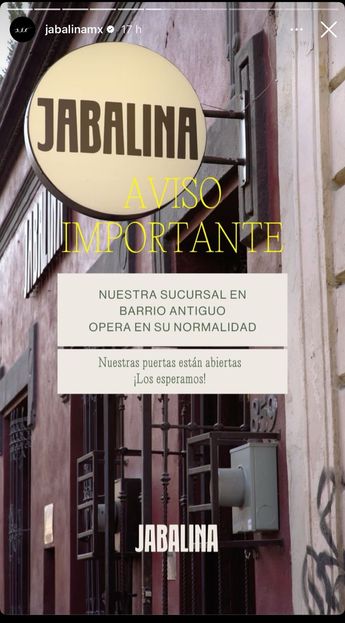 El restaurante lo dio a conocer en sus redes sociales / Historia de Instagram
