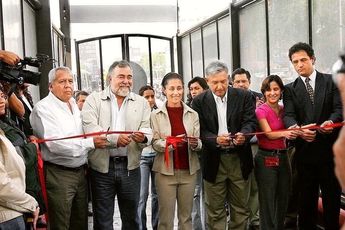 Claudia Sheinbaum y AMLO inaguran la Línea 1 del Metrobús