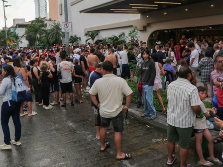 Cuando tiembla, los hoteles de México también son desalojados | Cuartoscuro