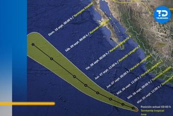 Trayectoria tormenta tropical 'Jova' │ SMN.