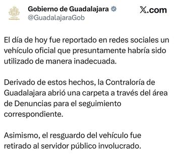 Respuesta de las autoridades tapatías. | Gobierno de Guadalajara