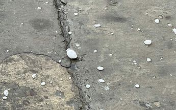 Granizo tras intensa lluvia en Guadalajara / Twitter @yllyanaarmas