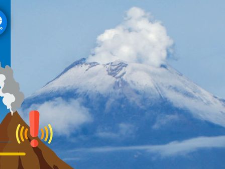 Actividad del Popocatépetl 9 de septiembre de 2024 / Agencia Es Imagen