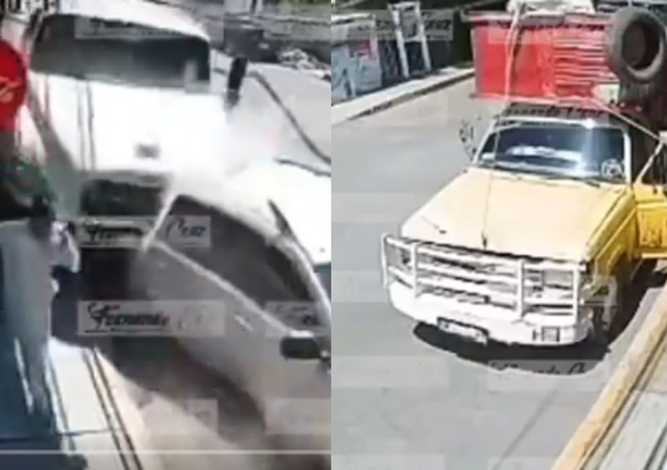 El conductor de la pipa saltó de la unidad para ponerse a salvo | Especial