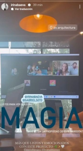 La actriz subió esta historia junto a Gabril Soto