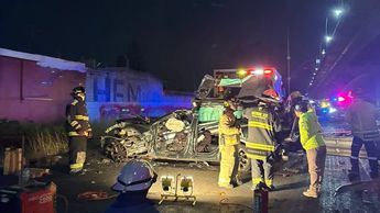 Elementos de Rescate S22 Urbano recuperaron el cuerpo del conductor que murió en el accidente de la autopista México-Puebla | Especial
