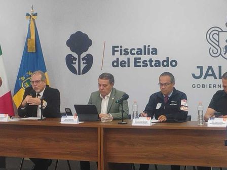 Autoridades de Seguridad en rueda de prensa