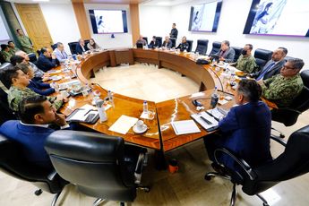 En las actividades constantes de Pablo Lemus se encuentran las reuniones de seguridad. | X: @PabloLemusN