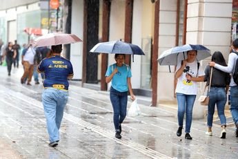 Lluvia en Monterrey. / Jorge López