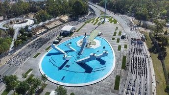 La emblemática Calzada Zaragoza fue el escenario del pase de revista, donde autoridades supervisaron los detalles | Melanie Torres