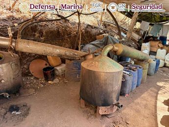 Aseguramiento en laboratorio clandestino en Tamazula
