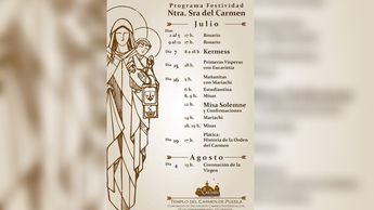 Horarios de misas por la Feria de la Virgen del Carmen en Puebla 2024 | Especial