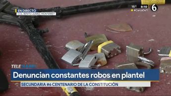 Roban secundaria de Monterrey; personal del plantel descubre al presunto delincuente