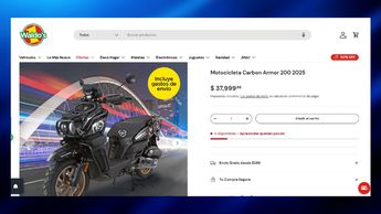 La moto se ofrece en línea y en tiendas Waldo´s