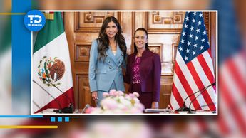 Sheinbaum recibió en Palacio Nacional a Kristi Noem