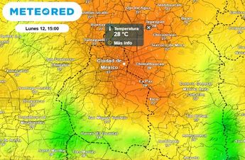 Iniciará la semana con cielo mayormente despejado, en la tarde la temperatura máxima será de 28 °C / Meteored