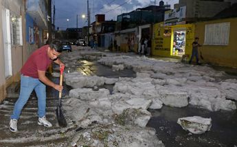 Granizada en la colonia Tepeyac, Puebla | Agencia Enfoque