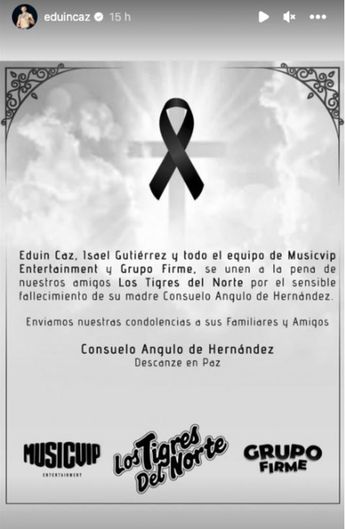 Grupo Firme manda sus condolencias a Los Tigres del Norte