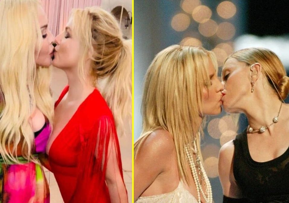 Britney Spears y Madonna sorprendieron a sus seguidores al recrear el beso que se dieron en los MTV Video Music Award 2003.