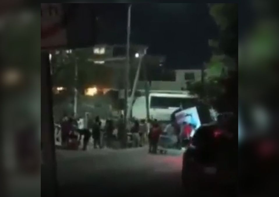 Captan a vecinos robando tinaco comunitario ante falta de agua en García / Cortesía