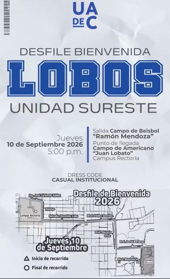 El contingente avanzará por distintos sectores de la ciudad hasta llegar al campus central de la universidad. | UAdeC Facebook