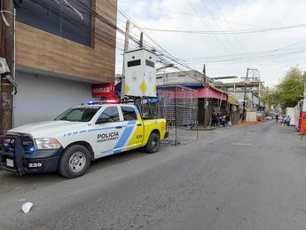 Una patrulla de la Policía de Monterrey se mantenía en el lugar el miércoles por la mañana. | Agustín Martínez