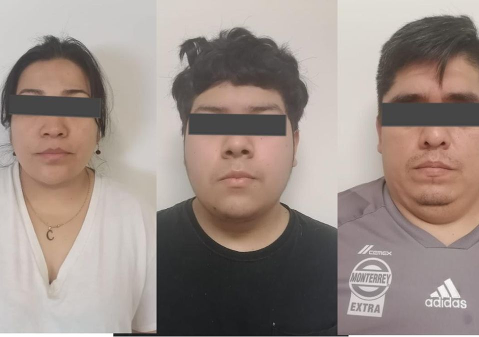 Detienen a mujer, su hijo y su pareja por asesinato de un hombre en García / Cortesía