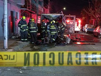 Área acordonada tras sofocar el incendio en Guadalajara | Telediario