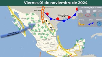 Clima en México 1 de noviembre 2024