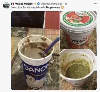 ¿Quién no abrió un bote de yogurth y encontró frijoles? / redes sociales